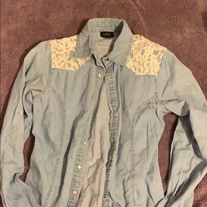 Denim button up!